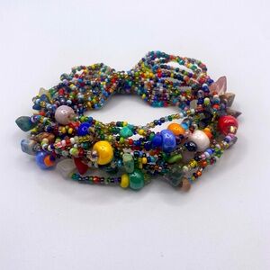 Fabulous beads, balls and stones bracelet.
